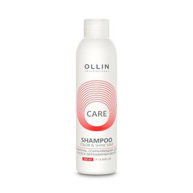 Ollin Professional Шампунь, сохраняющий цвет и блеск окрашенных волос Care Color&Shine Save Shampoo, 250 мл купить