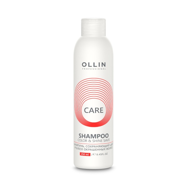 Ollin Professional Шампунь, сохраняющий цвет и блеск окрашенных волос Care Color&Shine Save Shampoo, 250 мл купить