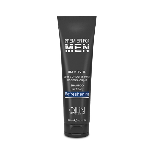 Ollin Professional Шампунь для волос и тела освежающий Premier For Men Hair&Body Refreshening, 250 мл купить