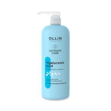 Ollin Professional Увлажняющий шампунь для волос с гиалуроновой кислотой Ultimate Care, 1000 мл купить