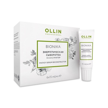 Ollin Professional Энергетическая сыворотка реконструктор Bionika, 6 х 15 мл купить