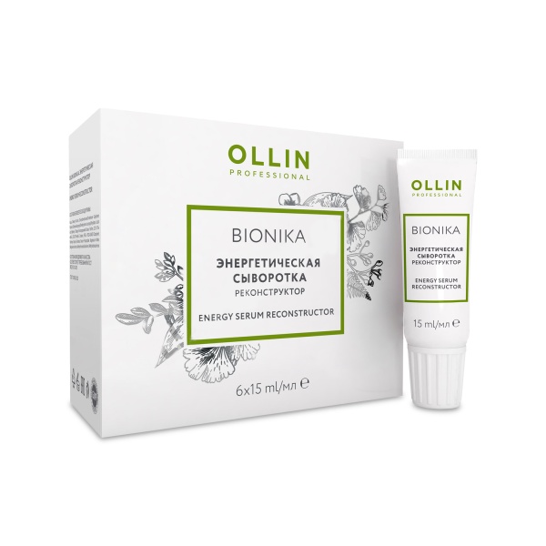 Ollin Professional Энергетическая сыворотка реконструктор Bionika, 6 х 15 мл купить