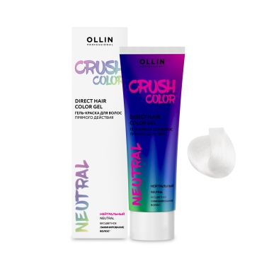 Ollin Professional Гель-краска для волос прямого действия Crush Color, Нейтральный, 100 мл купить