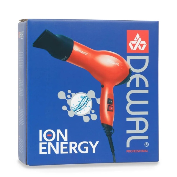 Dewal Pro Фен Ion Energy, красный, 2000 Вт, 2 насадки купить