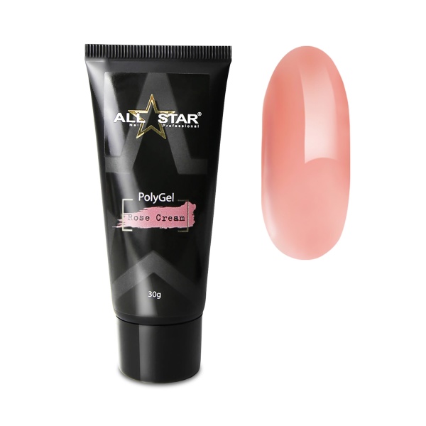 All Star Полигель Polygel, розовый теплый Rose Сream, 30 гр купить