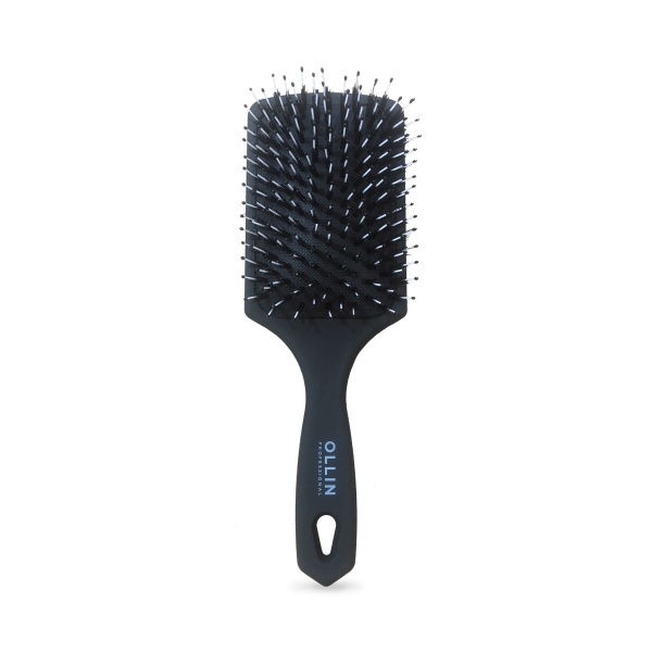 Ollin Professional Щётка массажная трапеция, комбинированная щетина, малая купить