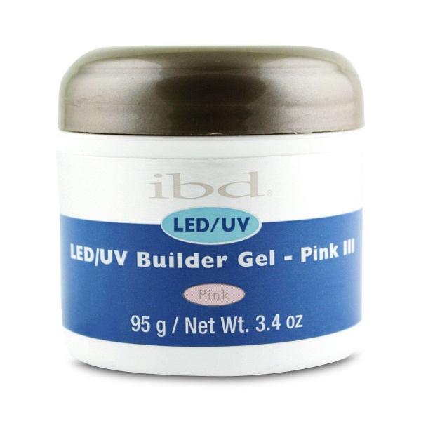 ibd Конструирующий камуфлирующий гель LED/UV Builder Gel, розовый холодный оттенок Pink III, 95 гр купить