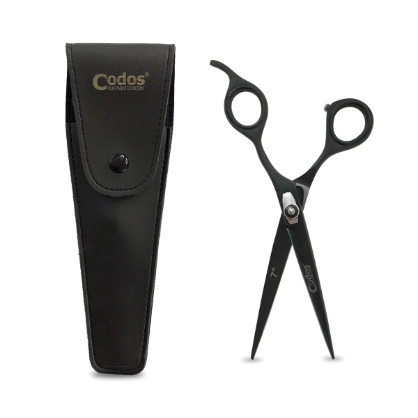 Codos Ножницы парикмахерские прямые FH-7, черные, 18 см, 7″ купить