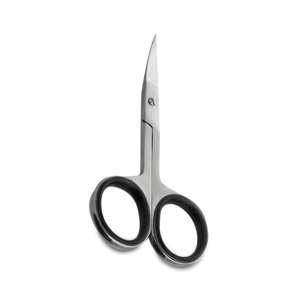 Jacks Beauty Ножницы для ногтей загнутые с силиконовыми кольцами, матовые, 10 см купить