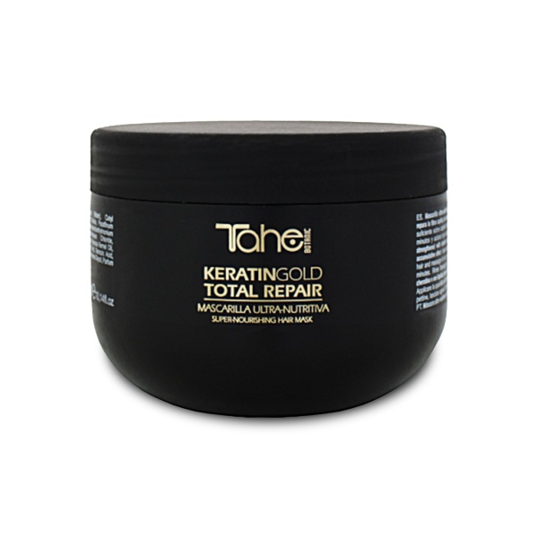 Tahe Professional Маска для интенсивного питания волос с кератином Botanic Keratin Gold Total Repair Super-Nourishing Hair Mask, 300 мл купить
