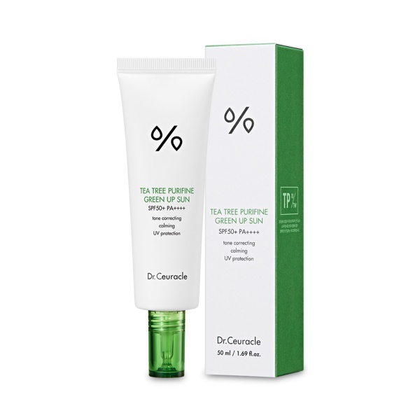 Dr. Ceuracle Солнцезащитный крем c чайным деревом Tea Tree Purifine Green Up Sun SPF 50+ PA++++, 50 мл купить