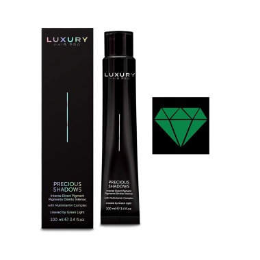 Luxury Hair Pro Интенсивный прямой пигмент Драгоценные оттенки Precious Shadows, изумруд Emerald Green, 100 мл купить