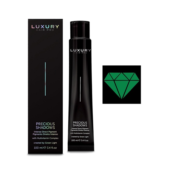 Luxury Hair Pro Интенсивный прямой пигмент Драгоценные оттенки Precious Shadows, изумруд Emerald Green, 100 мл купить
