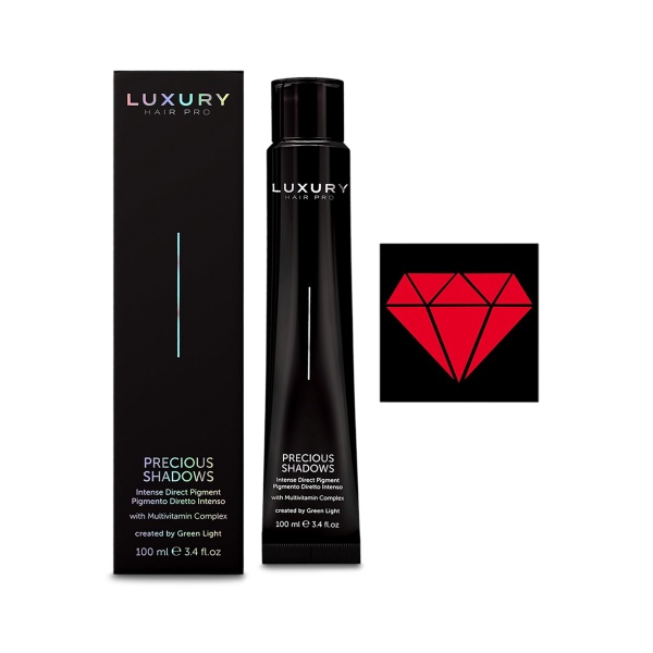 Luxury Hair Pro Интенсивный прямой пигмент Драгоценные оттенки Precious Shadows, красный гранат Red Garnet, 100 мл купить