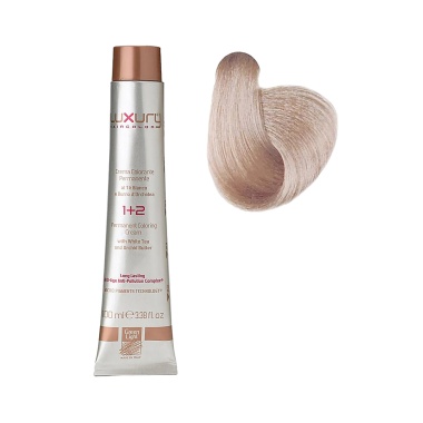 Luxury Hair Pro Краска для волос Hair Color, 10.01 пепельный платиновый блондин Ash Platinum Blond , 100 мл купить
