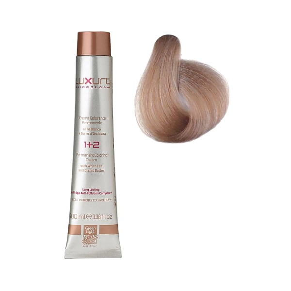 Luxury Hair Pro Краска для волос Hair Color, 10.13 платиново-песочный блондин Platinum Sandy Blond, 100 мл купить