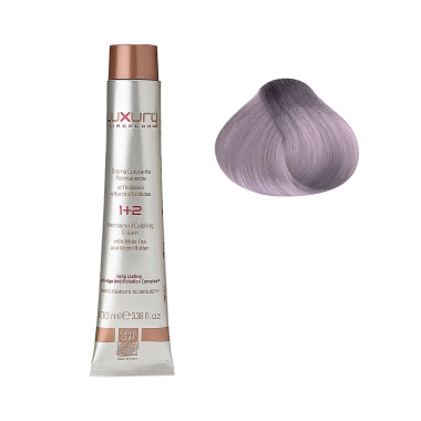 Luxury Hair Pro Краска для волос Hair Color, 10.2 блондин платиновый ирис Platinum Irisé Blond, 100 мл купить