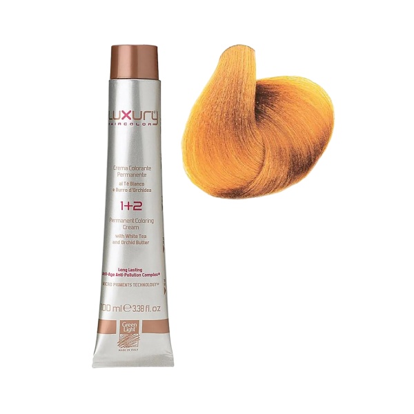 Luxury Hair Pro Краска для волос Hair Color, 10.34 платиновый медно-золотой блондин Platinum Golden Copper Blond, 100 мл купить