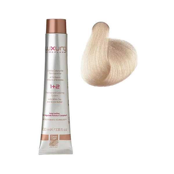 Luxury Hair Pro Краска для волос Hair Color, 11.0 экстремальный блондин Extreme Blond, 100 мл купить