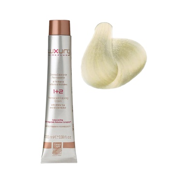 Luxury Hair Pro Краска для волос Hair Color, 12.00 спокойный экстремальный блондин Pacific Extra Blond, 100 мл купить
