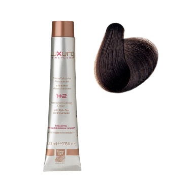 Luxury Hair Pro Краска для волос Hair Color, 4 интенсивный коричневый Intense Brown, 100 мл купить