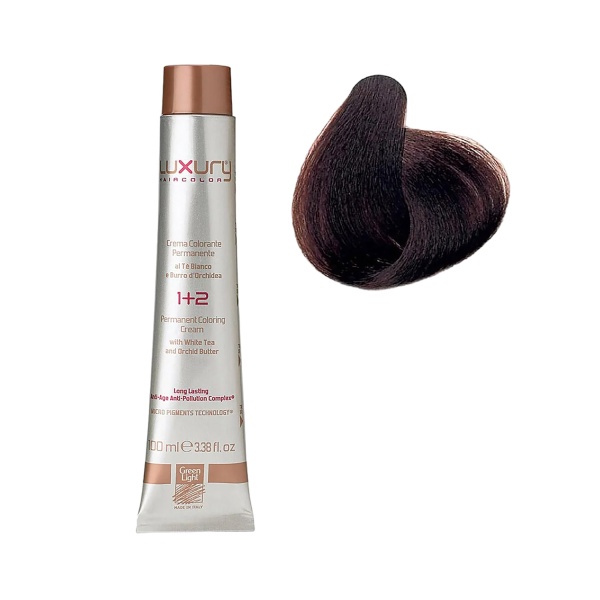 Luxury Hair Pro Краска для волос Hair Color, 4.23 кариока коричневый Carioca Brown, 100 мл купить