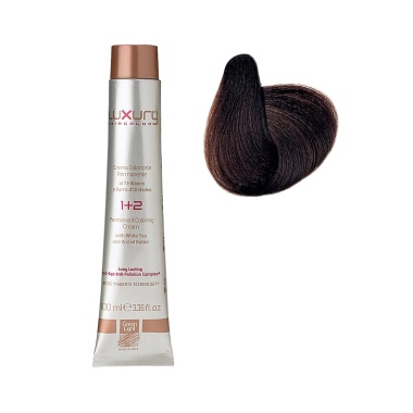 Luxury Hair Pro Краска для волос Hair Color, 4.3 золотистый коричневый Golden Brown, 100 мл купить