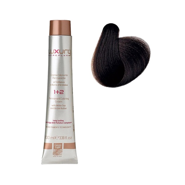 Luxury Hair Pro Краска для волос Hair Color, 4.35 экстра темное какао Extra Dark Cocoa, 100 мл купить
