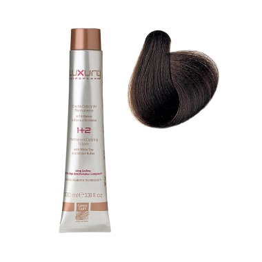 Luxury Hair Pro Краска для волос Hair Color, 4.73 коричневый табак Tobacco Brown, 100 мл купить