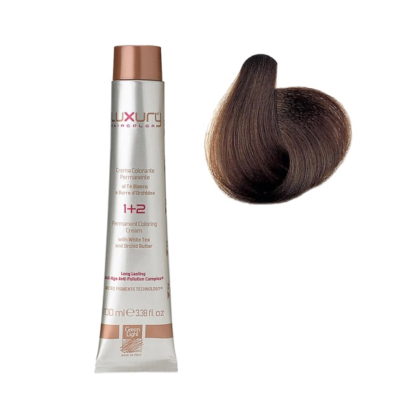 Luxury Hair Pro Краска для волос Hair Color, 5 интенсивный светлый коричневый Intense Light Brown, 100 мл купить