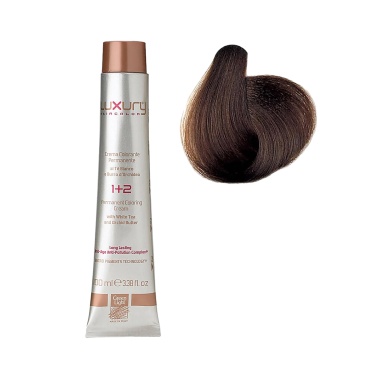 Luxury Hair Pro Краска для волос Hair Color, 5.00 экстра интенсивный натуральный светло-коричневый Extra Intense Light Brown, 100 мл купить