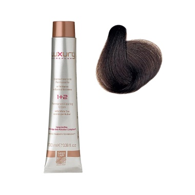 Luxury Hair Pro Краска для волос Hair Color, 5.003 теплый светлый коричневый Luxury Warm Light Brown, 100 мл купить