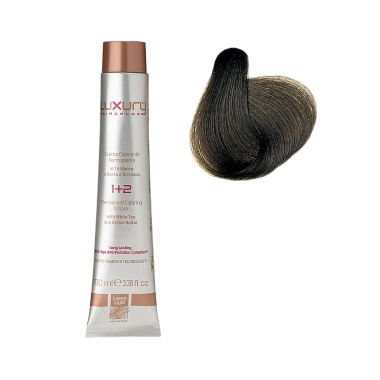 Luxury Hair Pro Краска для волос Hair Color, 5.01 пепельный светло-коричневый Ash Light Brown, 100 мл купить