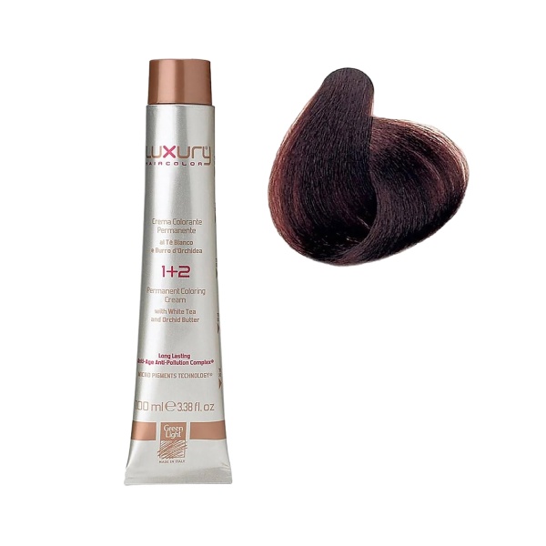 Luxury Hair Pro Краска для волос Hair Color, 5.23 светло-коричневый кариока Light Carioca Brown, 100 мл купить