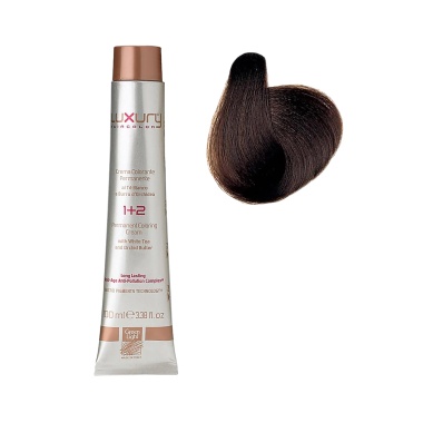 Luxury Hair Pro Краска для волос Hair Color, 5.33 интенсивный золотой светло-коричневый Intense Golden Light Brown, 100 мл купить