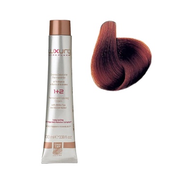 Luxury Hair Pro Краска для волос Hair Color, 5.4 светлый медный коричневый Light Copper Brown, 100 мл купить