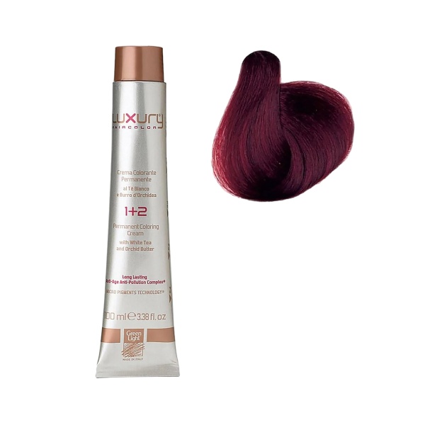 Luxury Hair Pro Краска для волос Hair Color, 5.6 красный светло-коричневый Light Red Brown, 100 мл купить