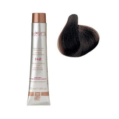 Luxury Hair Pro Краска для волос Hair Color, 5.7 светлый матовый коричневый Light Mat Brown, 100 мл купить