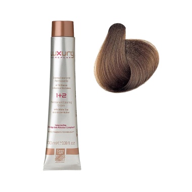 Luxury Hair Pro Краска для волос Hair Color, 6 интенсивный темный коричневый Intense Dark Blond, 100 мл купить