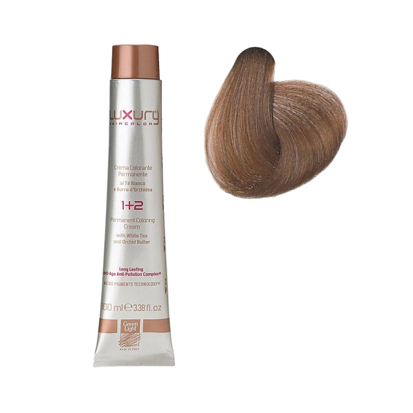 Luxury Hair Pro Краска для волос Hair Color, 6.003 теплый темный блондин Luxury, Warm Dark Blond, 100 мл купить