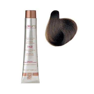 Luxury Hair Pro Краска для волос Hair Color, 6.01 пепельный темный блондин Ash Dark Blond, 100 мл купить