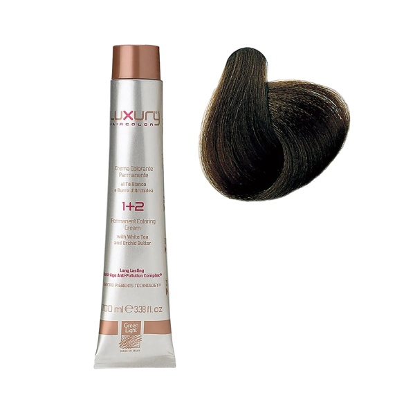Luxury Hair Pro Краска для волос Hair Color, 6.11 темный спокойный блонд Dark Pacific Blond, 100 мл купить