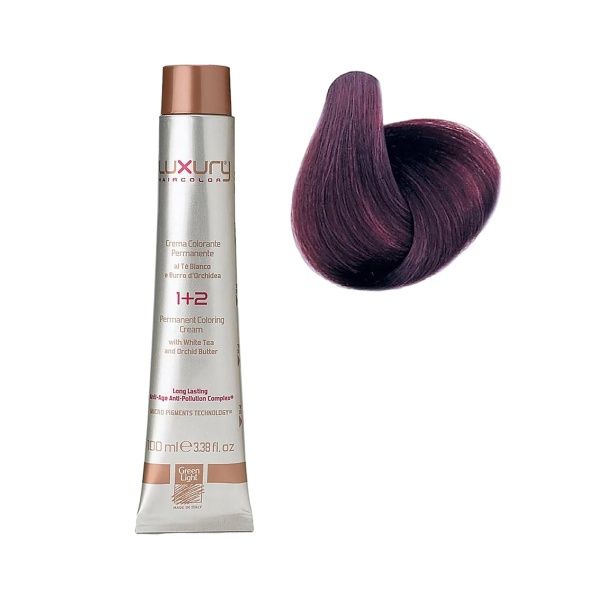 Luxury Hair Pro Краска для волос Hair Color, 6.2 темный блондин ирис Dark Irisé Blond, 100 мл купить