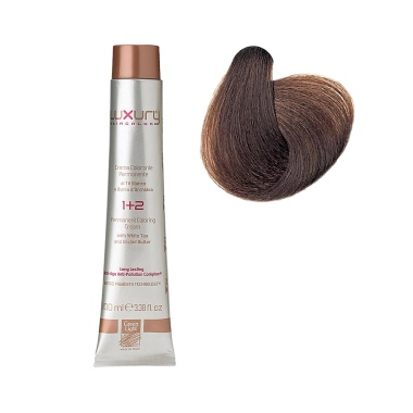 Luxury Hair Pro Краска для волос Hair Color, 6.32 темный бежевый блондин Dark Beige Blond, 100 мл купить