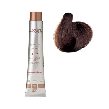 Luxury Hair Pro Краска для волос Hair Color, 6.35 какао натуральный Medium Cocoa, 100 мл купить