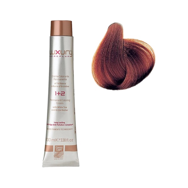 Luxury Hair Pro Краска для волос Hair Color, 6.4 темный медный блондин Dark Copper Blond, 100 мл купить