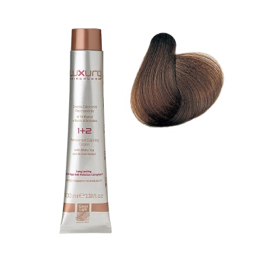 Luxury Hair Pro Краска для волос Hair Color, 6.7 темный матовый коричневый блондин Dark Mat Blond, 100 мл купить