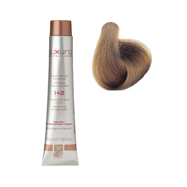 Luxury Hair Pro Краска для волос Hair Color, 7.03 чистый блондин Pure Blond, 100 мл купить
