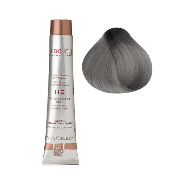 Luxury Hair Pro Краска для волос Hair Color, 7.111 блондин маталлик Metallic Blonde, 100 мл купить