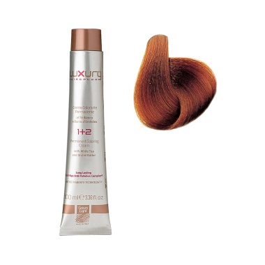 Luxury Hair Pro Краска для волос Hair Color, 7.34 золотистый медный блондин Golden Copper Blond, 100 мл купить
